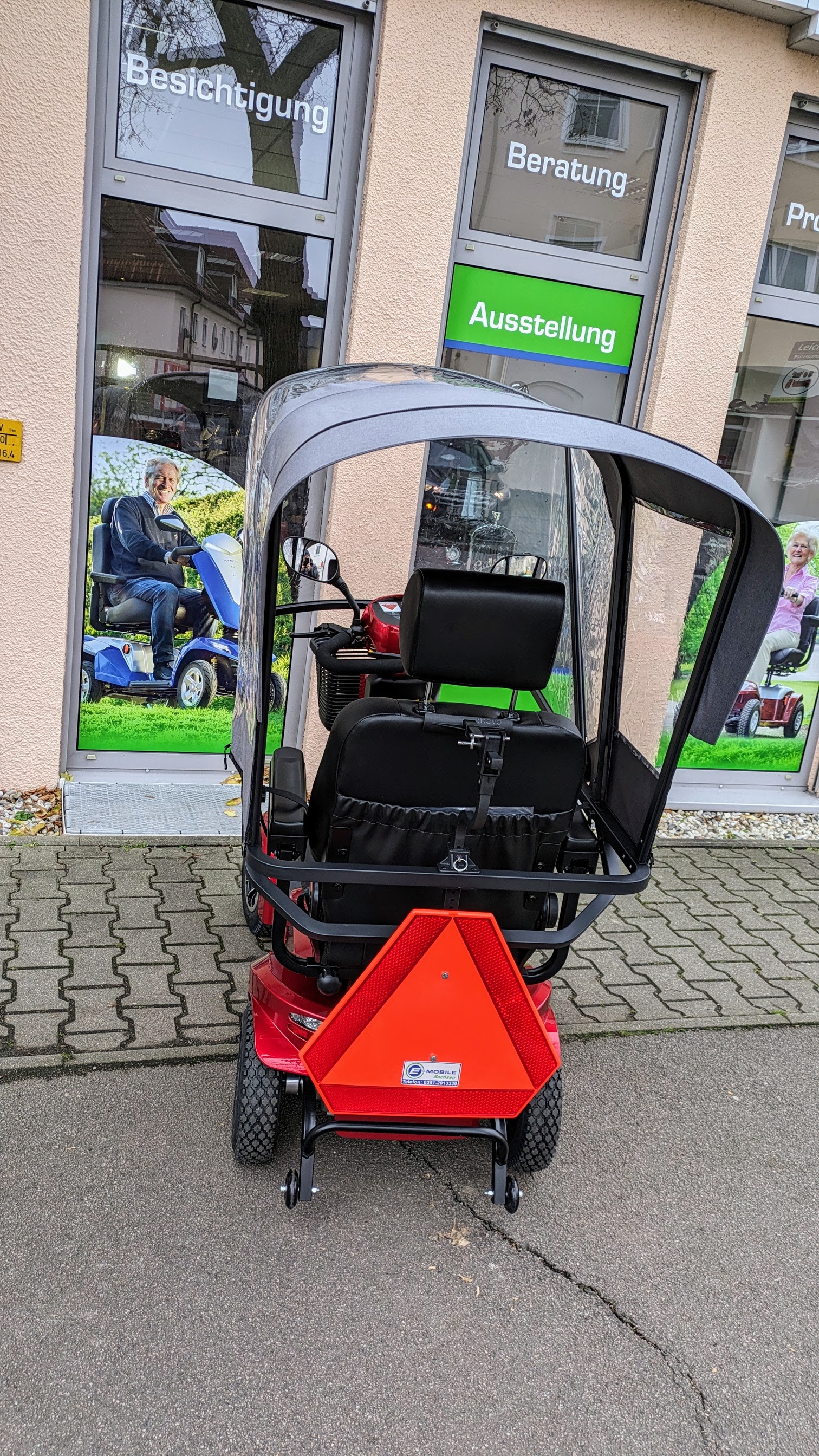 Wetterschutz für Seniorenmobile